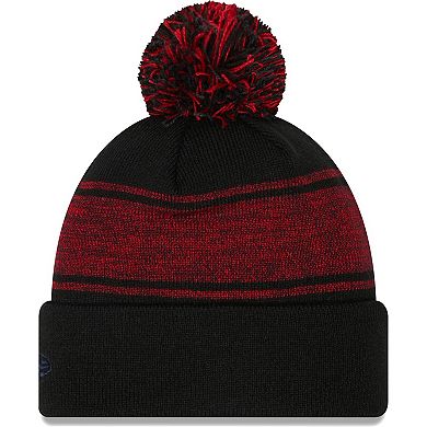 Men's New Era Black Boston Red Sox Chilled Cuffed Knit Hat with Pom