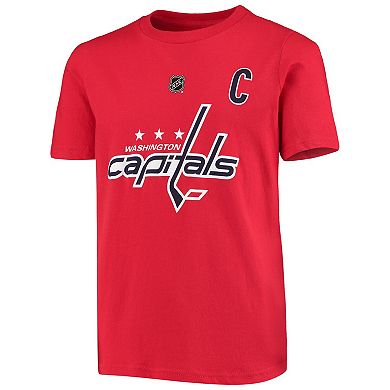 Youth Alexander Ovechkin Red Washington Capitals Player Name & Number T-Shirt