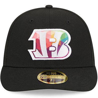 Men's New Era Black Cincinnati Bengals 2023 NFL Crucial Catch Low Profile 59FIFTY Fitted Hat