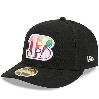 Men's New Era Black Cincinnati Bengals 2023 NFL Crucial Catch Low Profile 59FIFTY Fitted Hat