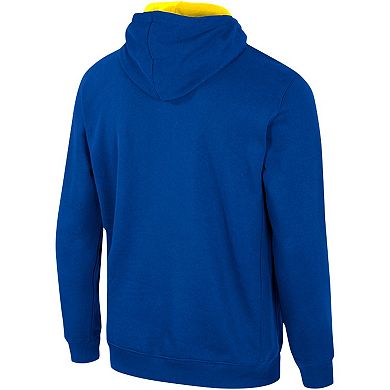 Men's Colosseum Royal Delaware Fightin' Blue Hens Team Half-Zip Pullover Hoodie