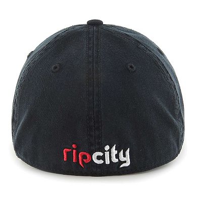 Men's '47 Black Portland Trail Blazers Classic Franchise Fitted Hat