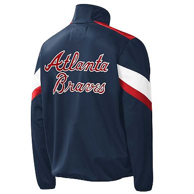 Men's G-III Sports by Carl Banks Navy Atlanta Braves Earned Run Full-Zip Jacket