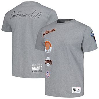 Men's Mitchell & Ness Heather Gray San Francisco Giants Cooperstown Collection City Collection T-Shirt