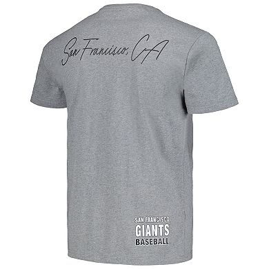 Men's Mitchell & Ness Heather Gray San Francisco Giants Cooperstown Collection City Collection T-Shirt