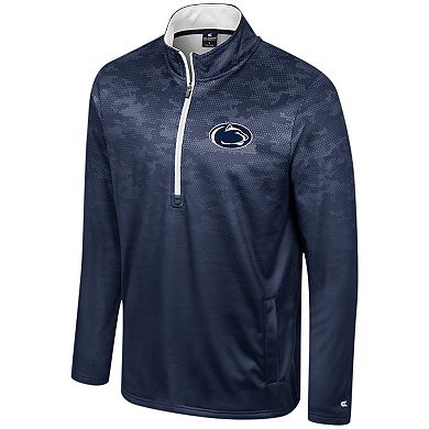 Men's Colosseum  Navy Penn State Nittany Lions The Machine Half-Zip Jacket