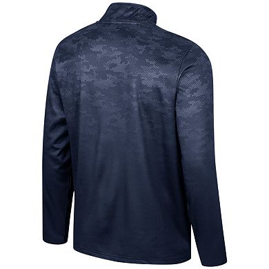 Men's Colosseum Navy Penn State Nittany Lions The Machine Half-Zip Jacket
