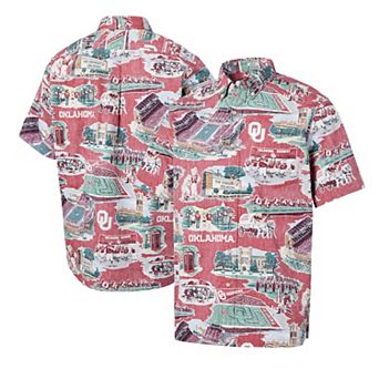 Men's Reyn Spooner Crimson Oklahoma Sooners Scenic Button-Down Shirt