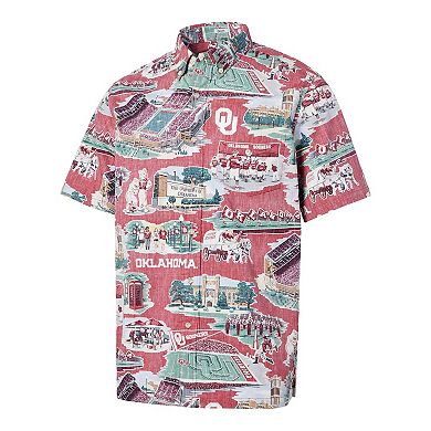 Men's Reyn Spooner Crimson Oklahoma Sooners Scenic Button-Down Shirt