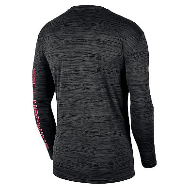 Men's Nike Black Alabama Crimson Tide Velocity Legend Team Performance Long Sleeve T-Shirt