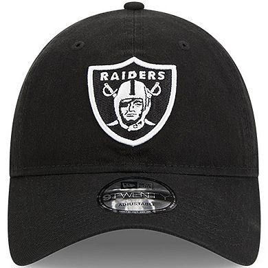 Men's New Era  Black Las Vegas Raiders 2023 NFL Crucial Catch 9TWENTY Adjustable Hat