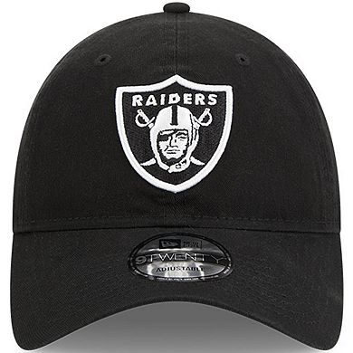 Men's New Era Black Las Vegas Raiders 2023 NFL Crucial Catch 9TWENTY Adjustable Hat