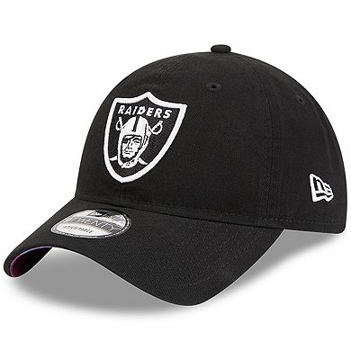 Men's New Era Black Las Vegas Raiders 2023 NFL Crucial Catch 9TWENTY Adjustable Hat