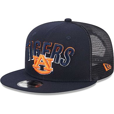 Men's New Era Navy Auburn Tigers Grade Trucker 9FIFTY Snapback Hat