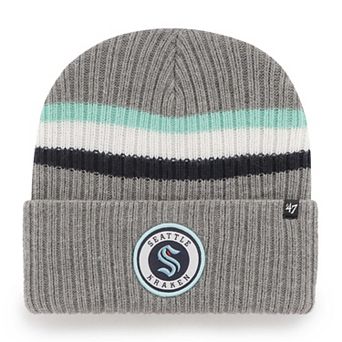 Men's '47 Charcoal Seattle Kraken Highline Cuffed Knit Hat