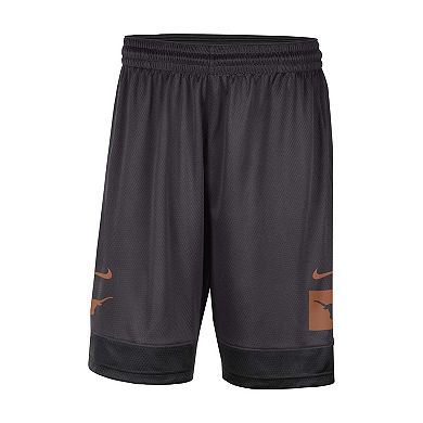 Men's Nike Charcoal Texas Longhorns Performance Fast Break Shorts