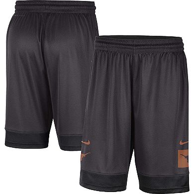 Men's Nike Charcoal Texas Longhorns Performance Fast Break Shorts