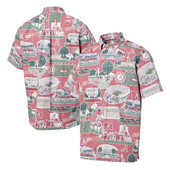 Men's Reyn Spooner Crimson Alabama Crimson Tide Scenic Button-Down Shirt