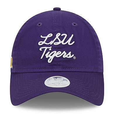 Women's New Era Purple LSU Tigers Script 9TWENTY Adjustable Hat