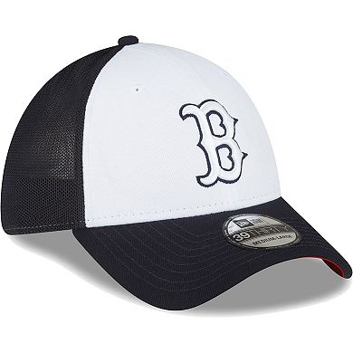 Men's New Era Navy/White Boston Red Sox 2023 On-Field Batting Practice 39THIRTY Flex Hat