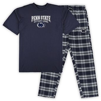 Men's Profile Navy Penn State Nittany Lions Big & Tall 2-Pack T-Shirt & Flannel Pants Set