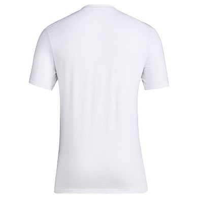 adidas  White Kansas Jayhawks 2023 On Court Bench Fresh T-Shirt