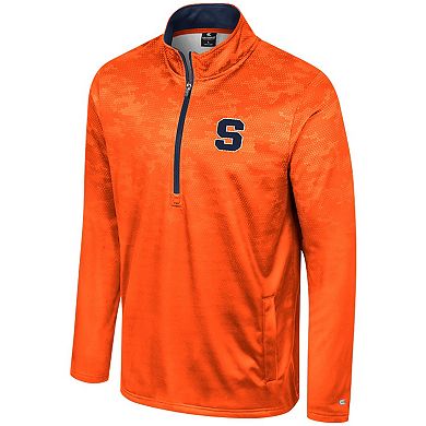 Men's Colosseum Orange Syracuse Orange The Machine Half-Zip Jacket