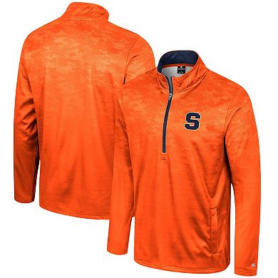 Men's Colosseum Orange Syracuse Orange The Machine Half-Zip Jacket