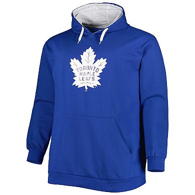 Men's Royal Toronto Maple Leafs Big & Tall Fleece Pullover Hoodie