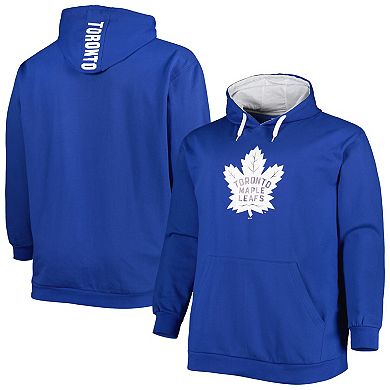 Men's Royal Toronto Maple Leafs Big & Tall Fleece Pullover Hoodie