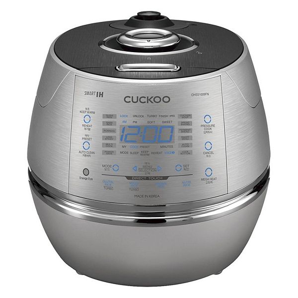 CUCKOO 10-Cup Induction Heating Pressure Rice Cooker and Warmer Silver