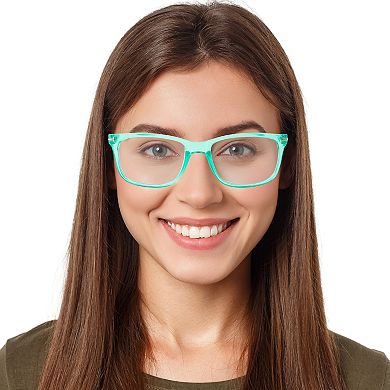Women's Clearvue Green Opaque Reading Glasses