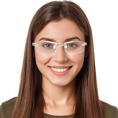 Women's Clearvue Black Frameless Reading Glasses
