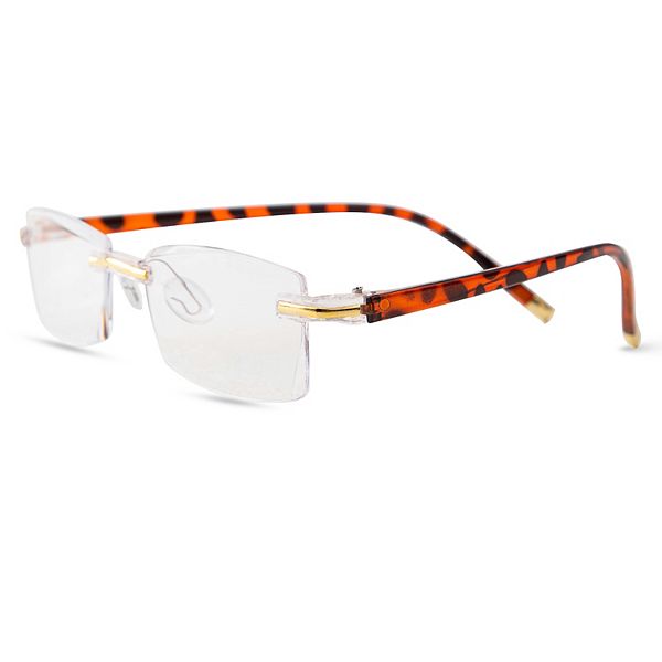 Women's Clearvue Tortoise Frameless Reading Glasses