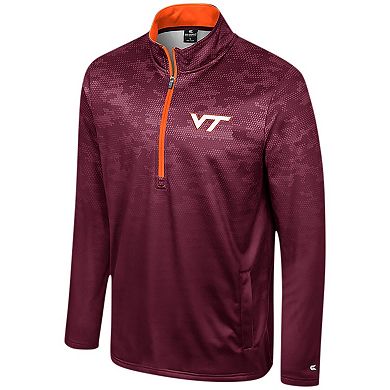 Men's Colosseum Maroon Virginia Tech Hokies The Machine Half-Zip Jacket