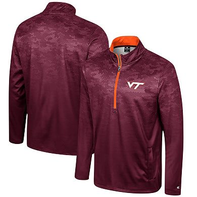 Men's Colosseum  Maroon Virginia Tech Hokies The Machine Half-Zip Jacket