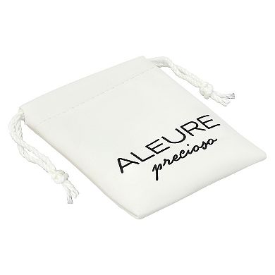 Aleure Precioso Sterling Silver Polished "Mom" Necklace