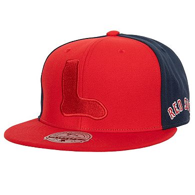 Men's Mitchell & Ness Red/ Boston Red Sox Bases Loaded Fitted Hat