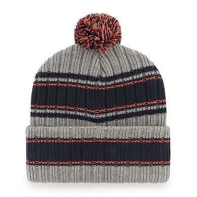 Men's '47  Graphite Denver Broncos Rexford Cuffed Knit Hat with Pom