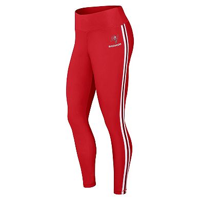 Women's WEAR by Erin Andrews Red Tampa Bay Buccaneers Color Block Leggings