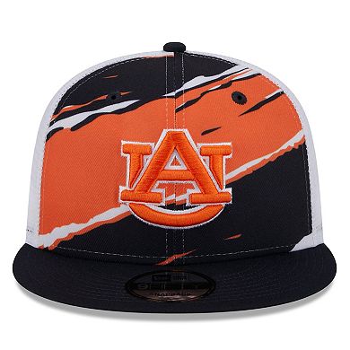 Men's New Era Navy Auburn Tigers Tear Trucker 9FIFTY Snapback Hat