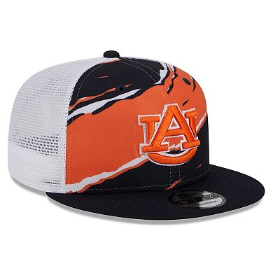 Men's New Era Navy Auburn Tigers Tear Trucker 9FIFTY Snapback Hat