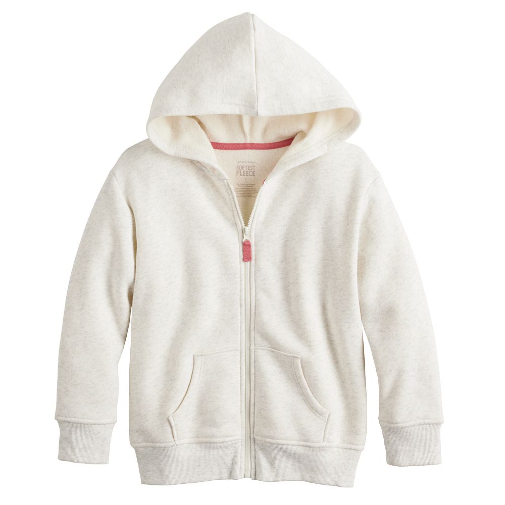 Girls 4 12 Jumping Beans Fleece Zip Up Hoodie