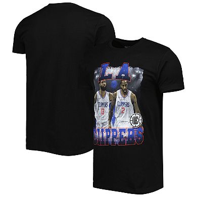 Unisex Stadium Essentials Kawhi Leonard & Paul George Black LA Clippers Player Duo T-Shirt