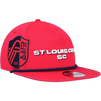 Men's New Era Red St. Louis City SC Heritage The Golfer Snapback Hat
