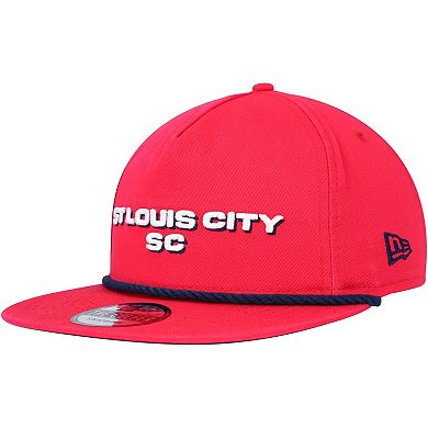 Men's New Era  Red St. Louis City SC Heritage The Golfer Snapback Hat