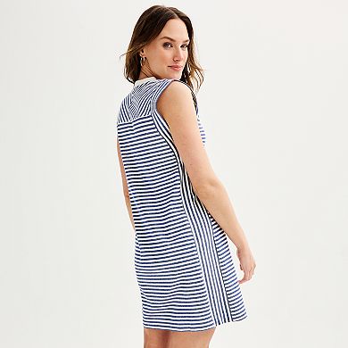 Women's Grey State Striped Shift Dress