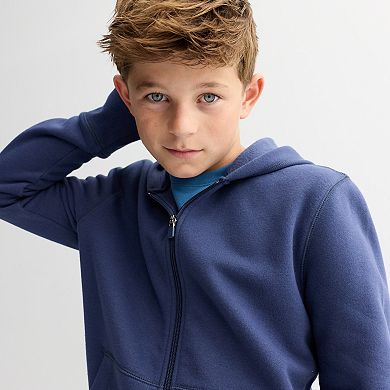 Boys Tek Gear® Ultra Soft Fleece Full Zip Hoodie in Regular & Husky