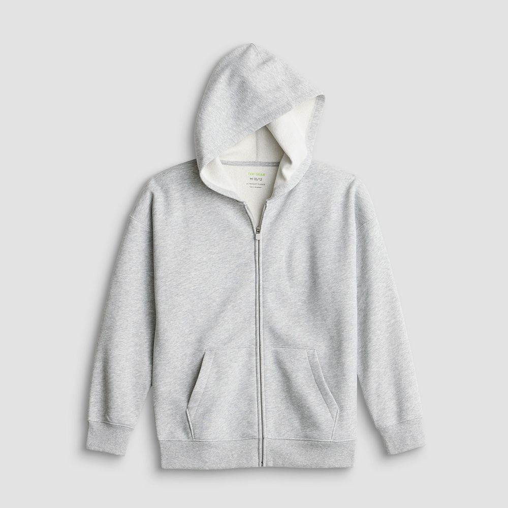 Boys Tek Gear® Ultra Soft Fleece Full Zip Hoodie in Regular & Husky