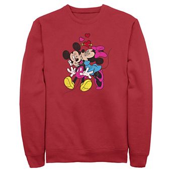 Disney's Mickey Mouse And Minnie Love Men's Graphic Fleece